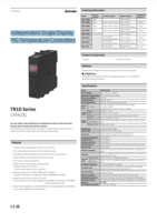 TR1D SERIES: INDEPENDENT SINGLE DISPLAY PID TEMPERATURE CONTROLLERS